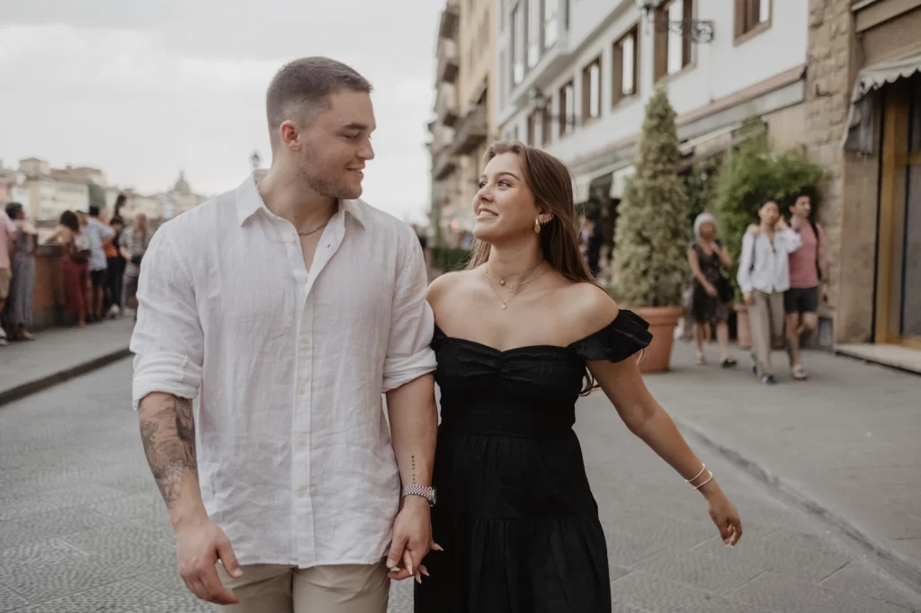 a couple in Florence