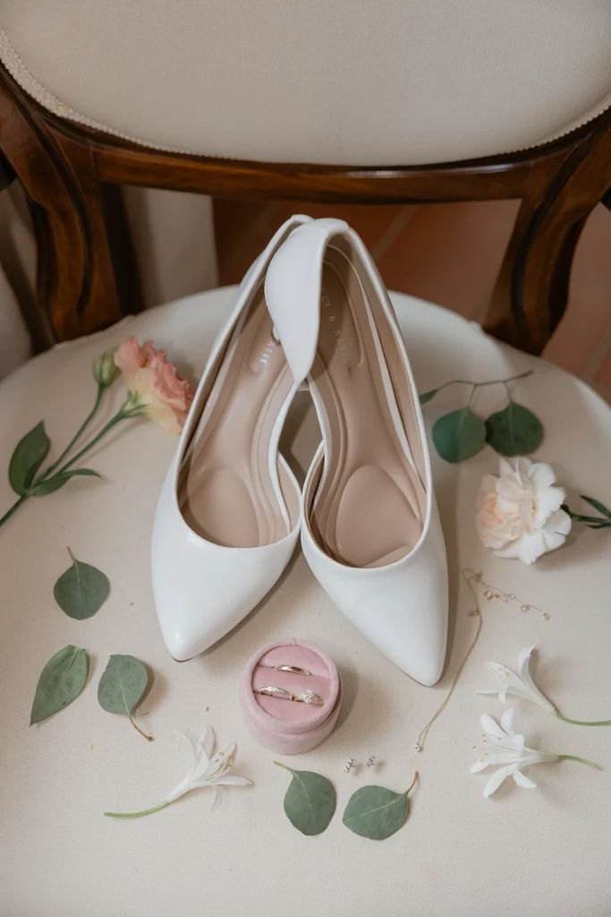 details bridal shoes