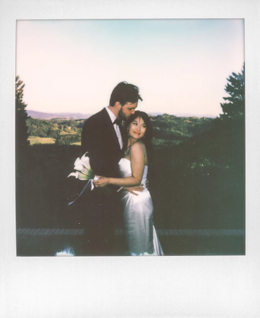 couple wedding portrait at Podere San Giorgio Palaia Tuscany